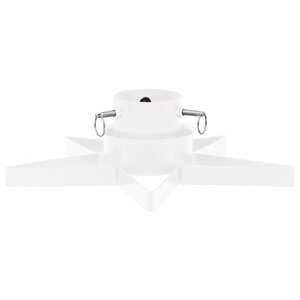 vidaXL Support de sapin de Noël Blanc 47x47x13 5 cm