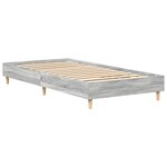 vidaXL Cadre de lit sans matelas sonoma gris 75x190 cm