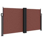 vidaXL Auvent latéral rétractable marron 120x1000 cm