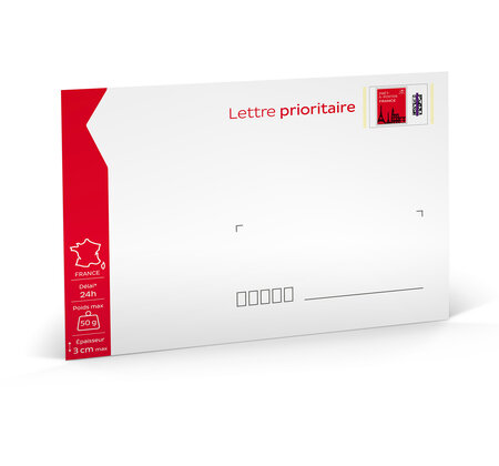 Prêt-à-Poster - Lettre Prioritaire - 50g - Format C5 - Enveloppe à l'unité