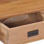 vidaXL Bureau 90x50x100 cm bois de teck solide