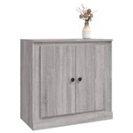 vidaXL Buffet sonoma gris 70x35 5x67 5 cm bois d'ingénierie