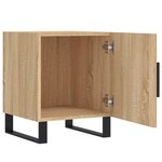 vidaXL Tables de chevet 2 Pièces chêne sonoma 40x40x50 cm bois ingénierie