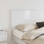 vidaXL Tête de lit Blanc Brillant 160 cm Bois d'ingénierie