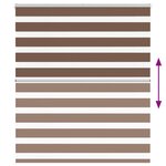 vidaXL Store zèbre marron 135x150cm largeur du tissu 130 9cm polyester