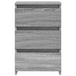 vidaXL Tables de chevet 2 Pièces Sonoma gris 40x35x62 5cm Bois ingénierie