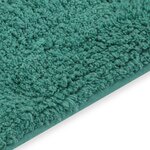 vidaXL Tapis de salle de bain 2 Pièces Tissu Turquoise