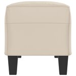 vidaXL Banc Crème 100x35x41 cm Tissu microfibre