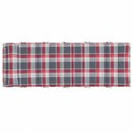 vidaXL Coussin de transat ensoleillé Rouge et gris 178 x 60 x 4 cm