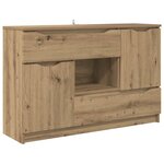 vidaXL Buffet Chêne artisanal 100 x 30 x 65 6 Bois d'ingénierie