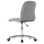 vidaXL Chaises à manger lot de 6 gris clair tissu