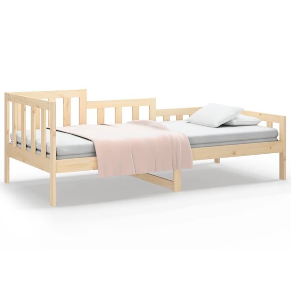 vidaXL Lit de jour sans matelas 90x200 cm bois de pin massif