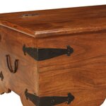 vidaXL Table basse Bois d'acacia solide avec finition miel 110x55x35cm