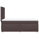vidaXL Sommier à lattes de lit avec matelas Marron foncé 100x200 cm
