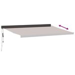 vidaXL Auvent rétractable automatique marron 400x300 cm