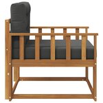 vidaXL Sofa de milieu extérieur Naturel