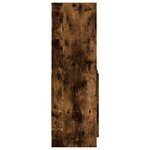 vidaXL Buffet haut chêne fumé 63x33x100 cm bois d'ingénierie