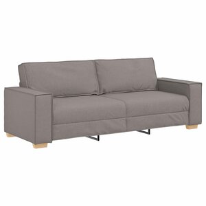 vidaXL Canapé 3 places Taupe 180 cm Tissu