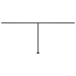 vidaXL Auvent automatique capteur de vent/LED 600x300 cm Bleu et blanc