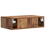 vidaXL Table d'appoint murale 59 x 34 5 x 17 cm Bois d'ingénierie