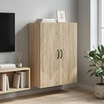 vidaXL Armoire Murale 66 x 34 5 x 90 cm Bois d'ingénierie Chêne Sonoma