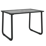 vidaXL Salon de jardin avec coussins 3 Pièces anthracite acier