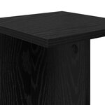 vidaXL Support de Plante 2 pièces Chêne noir 25 x 25 5 x 40 5 cm