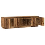 vidaXL Meuble TV avec LED Bois Vieilli 180x38x49 cm Bois d'ingénierie