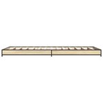 vidaXL Cadre de lit Chêne Sonoma 80 x 200 cm Bois d'ingénierie