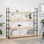 vidaXL Étagères flottantes 3 Pièces 160x30x2 cm acacia massif non traité