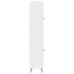 vidaXL Ensemble de Meubles 2 Pièces Blanc brillant Bois d'ingénierie