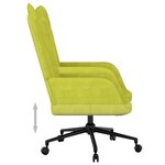 vidaXL Chaise de relaxation Vert Tissu