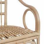 vidaXL Chaise empilable Naturel 58 x 60 x 81 cm Rotin