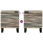 vidaXL Tables de chevet Naturel 40 x 33.5 x 46 cm