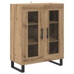vidaXL Haut Armoire Chêne artisanal 69 5 x 34 x 180 cm