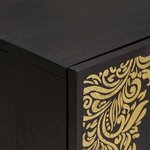 vidaXL Ensemble de Meubles de Salle de Bain avec tiroir 4 Pièces Noir