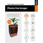 Capi Pot à plantes conique bas Arc Granite 48x35 cm Anthracite