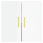 vidaXL Armoire murale Blanc brillant 60x31x60 cm Bois d'ingénierie