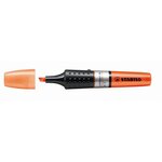 Surligneur luminator niveau visible pointe biseautée orange x 5 stabilo