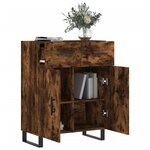 vidaXL Buffet chêne fumé 69 5x34x90 cm bois d'ingénierie