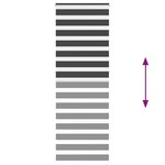 vidaXL Store zèbre noir 85x230 cm largeur du tissu 80 9 cm polyester