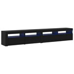 vidaXL Meuble TV 2 Pièces Chêne noir 240 x 35 x 40 cm Bois d'ingénierie