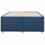 vidaXL Cadre de lit bleu 120x190 cm tissu