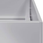 vidaXL Jardinière 80x80x40 cm acier galvanisé