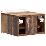 vidaXL Cabinet de chevet mural Bois ancien 33 x 34 5 x 24 cm