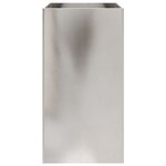 vidaXL Jardinière argenté 42x38x75 cm acier inoxydable