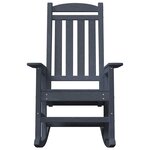 vidaXL Chaise à bascule de jardin Bleu marine HDPE