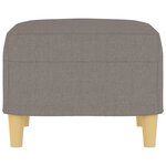 vidaXL Repose-pied Taupe 60x50x41 cm Tissu