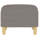 vidaXL Repose-pied Taupe 60x50x41 cm Tissu