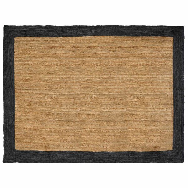 vidaXL Tapis de surface Gris foncé 240 x 340 cm Jute